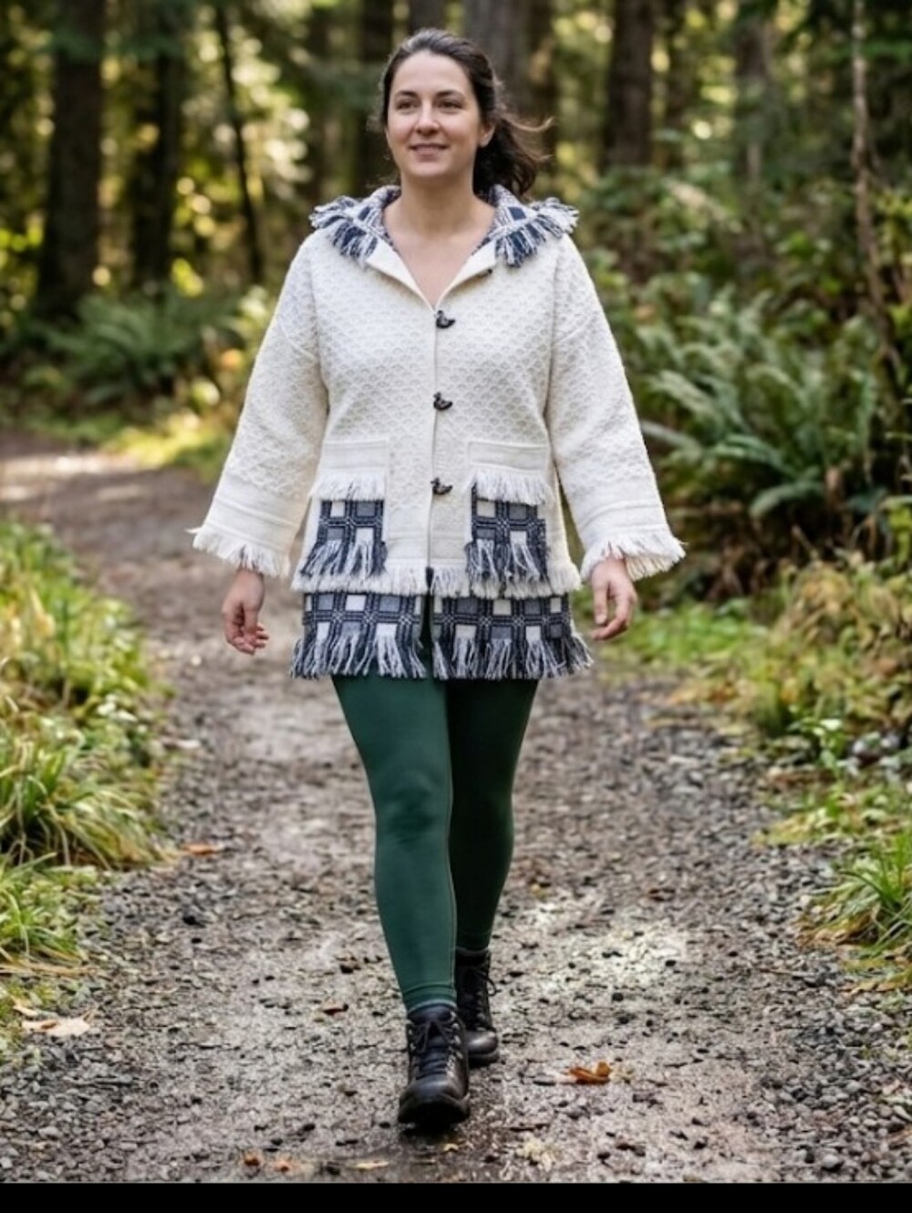 Upcycled Woven Blanket Coat M Handmade Dont Throw It Out